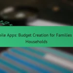 Mobile Apps: Budget Creation for Families and Households